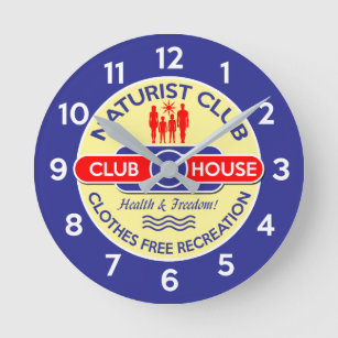 Horloge Ronde Maison de club naturiste