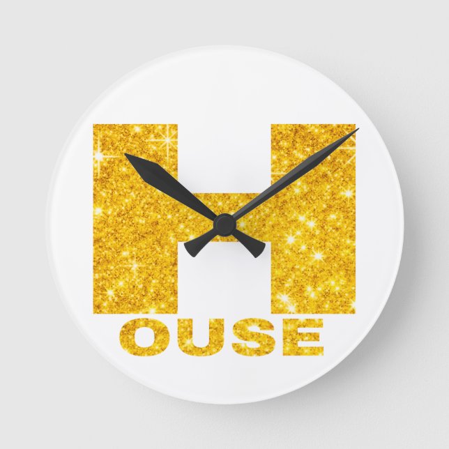 HORLOGE RONDE MAISON DESIGN OR ET PAILLONS #2 (Recto)