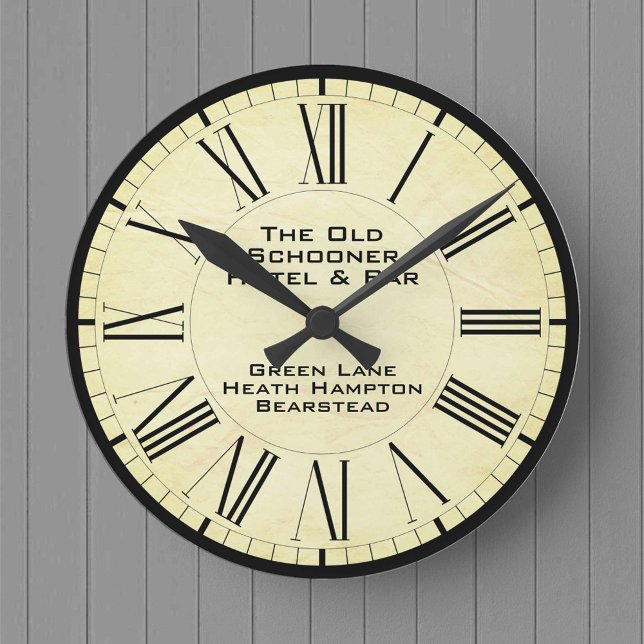 Horloge Ronde Maison Publique ou Bar à Thème (Créateur téléchargé)