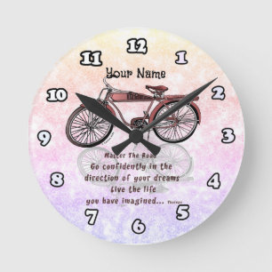 Horloge Ronde Maîtrisez le vélo de route 
