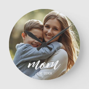 Horloge Ronde Maman a établi la photo de la fête des mères