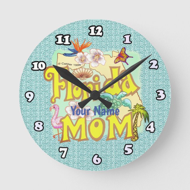 Horloge Ronde Maman de Floride  (Recto)