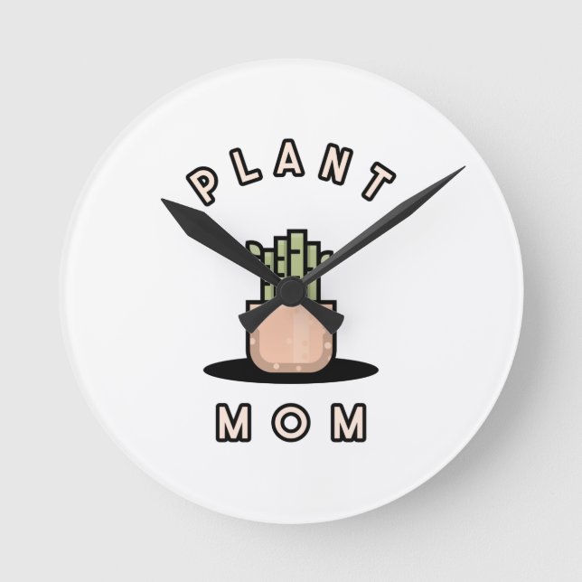 Horloge Ronde Maman des plantes (Recto)
