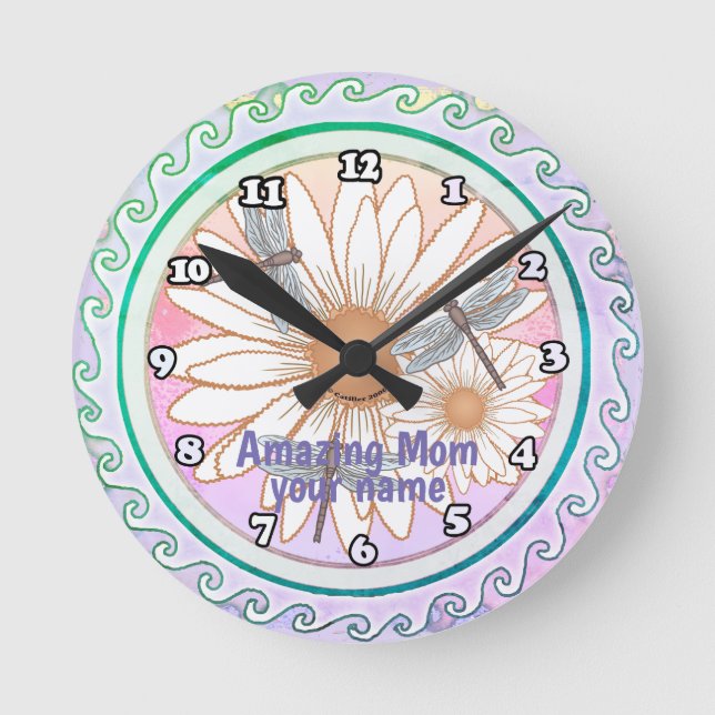 Horloge Ronde Maman incroyable  (Recto)