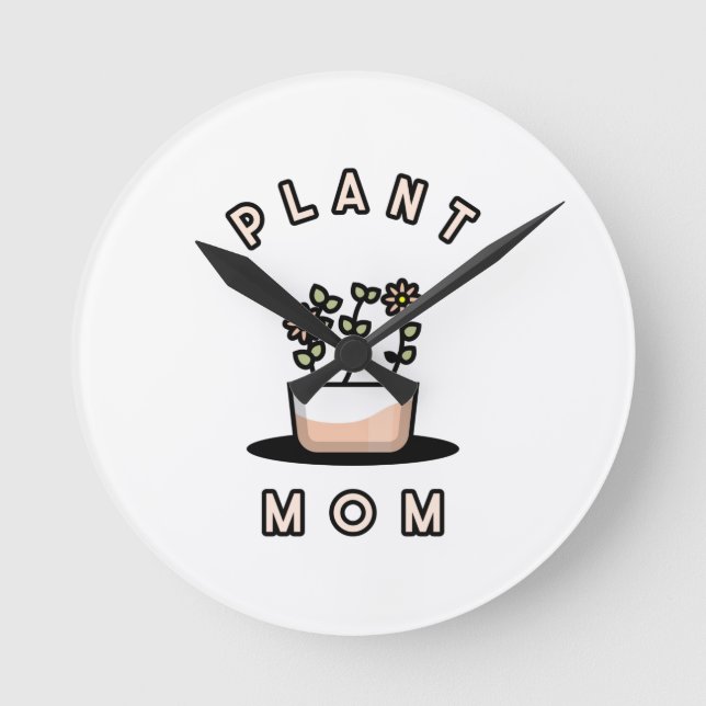Horloge Ronde Maman plante (Recto)
