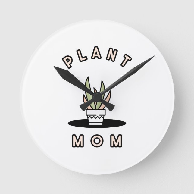 Horloge Ronde Maman plante   (Recto)