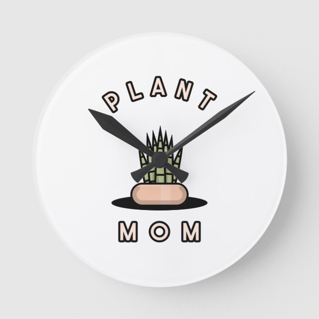 Horloge Ronde Maman plante   (Recto)