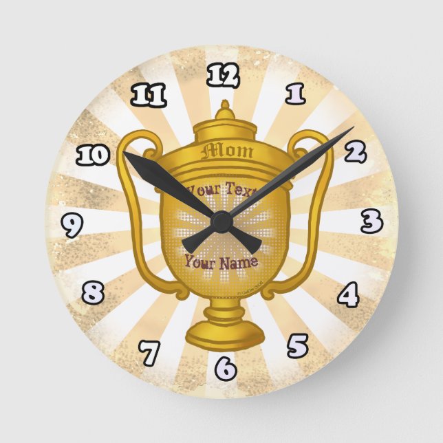 Horloge Ronde Maman Trophée  (Recto)
