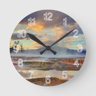 Horloge Ronde Mammoth Hot Springs