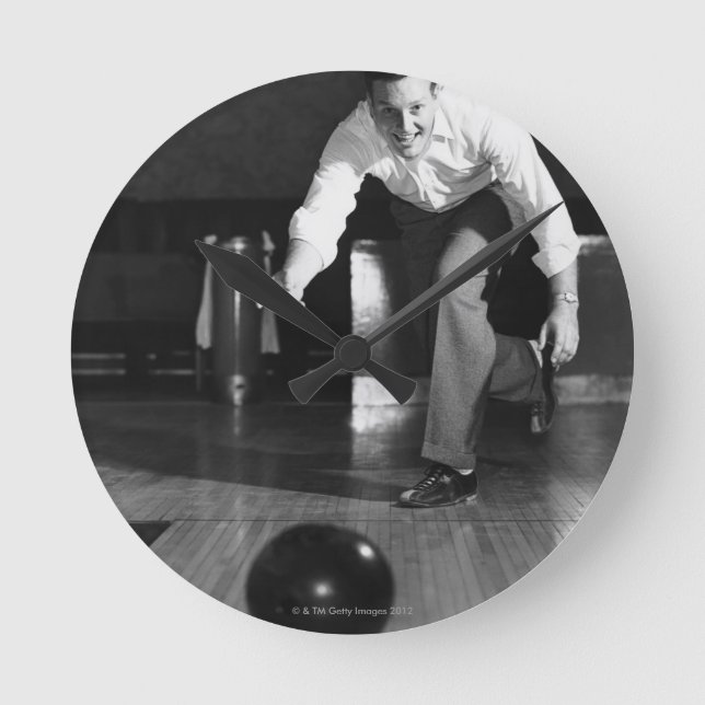 Horloge Ronde Man Bowling (Recto)