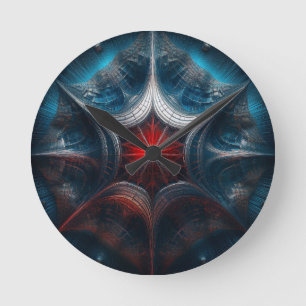 Horloge Ronde Mandelbrot manipulé avec centre Starburst