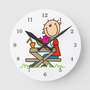 Horloge Ronde Manger de la pastèque