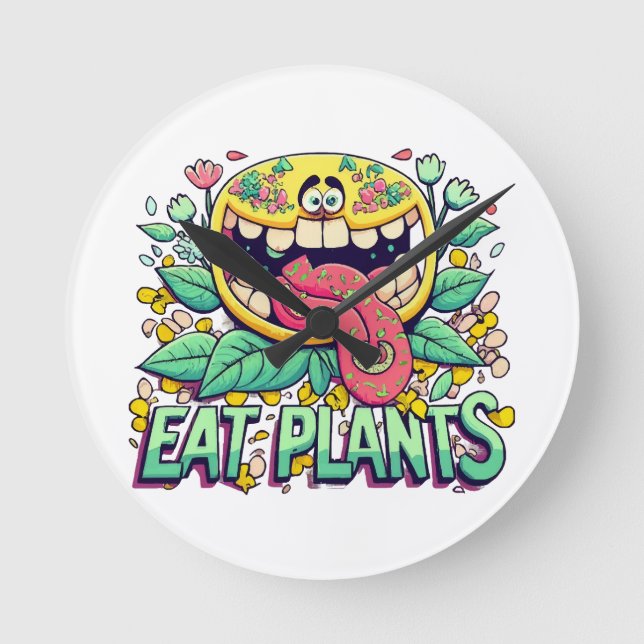 Horloge Ronde Manger des plantes (Recto)