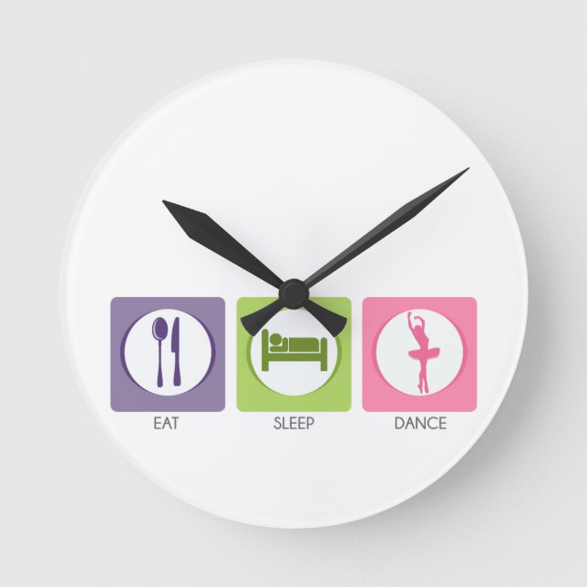 Horloge Ronde Manger Dormir Danser! (Recto)