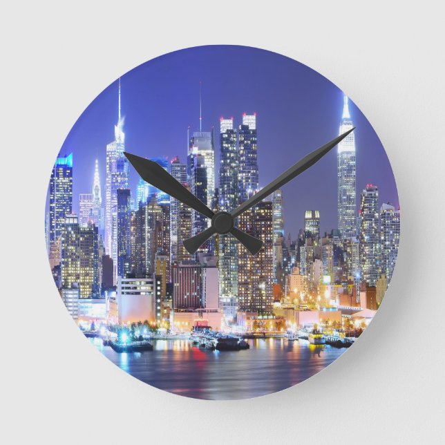Horloge Ronde Manhattan la nuit (Recto)