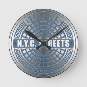 Horloge Ronde Manhole Covers Queens