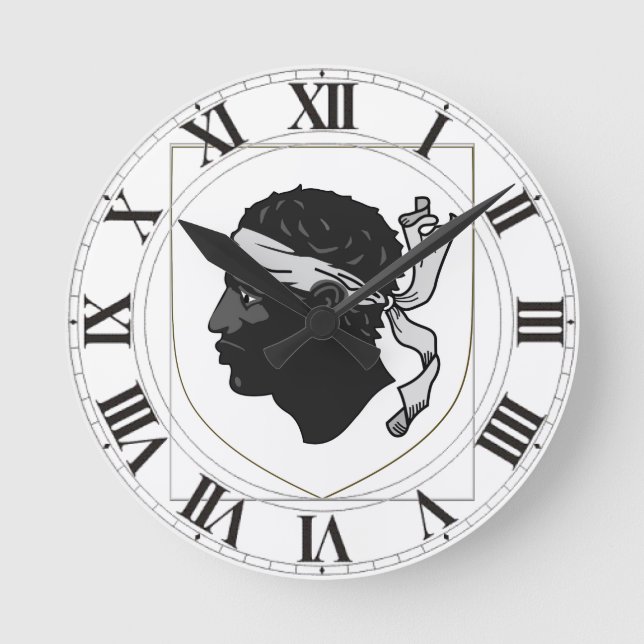 Horloge Ronde Manteau de la Corse France des bras (Recto)