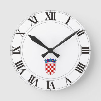 Horloge Ronde Manteau de la Croatie des bras