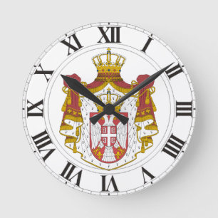 Horloge Ronde Manteau de la Serbie des bras