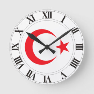 Horloge Ronde Manteau de la Turquie des bras
