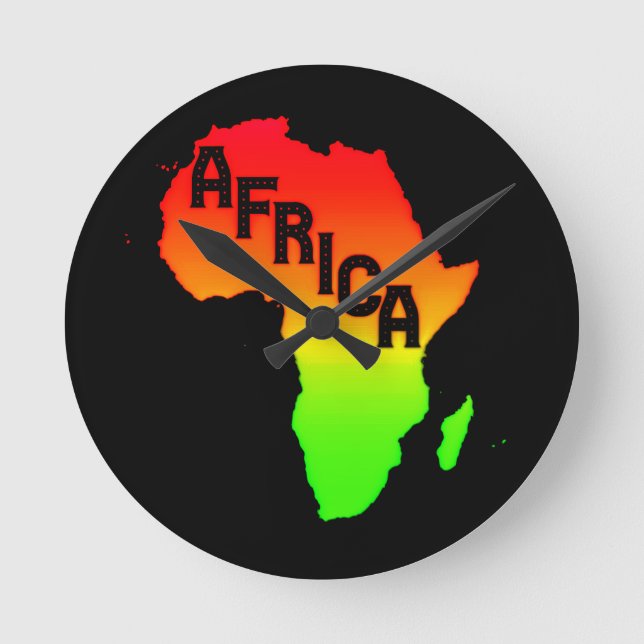 Horloge Ronde Map of the Africa       (Recto)
