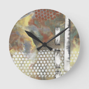 Horloge Ronde Marbled Pixels II