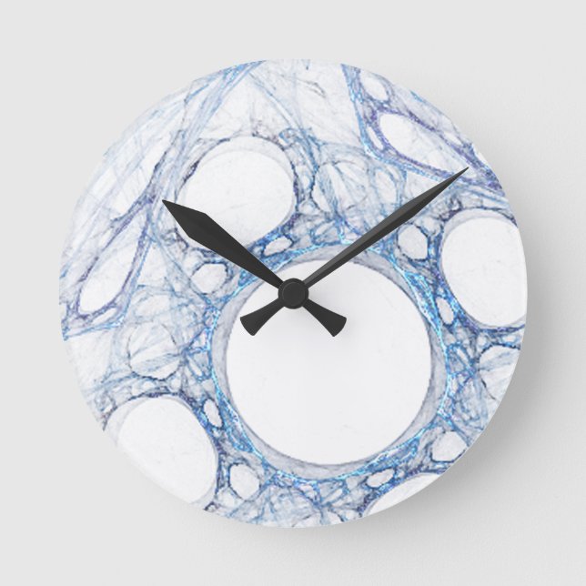 Horloge Ronde MarbleIce Abstract (Recto)
