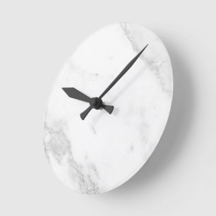 Horloge Ronde Marbre Blanc