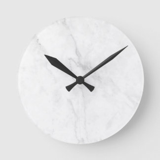 Horloge Ronde Marbre Blanc