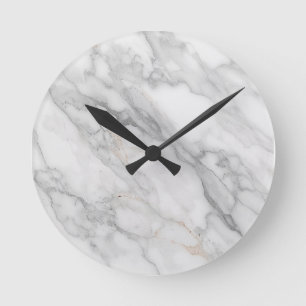 Horloge Ronde Marbre Blanc