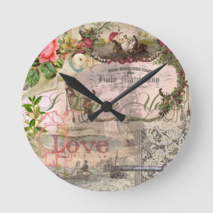 Horloge Ronde Mariage élégant Antique Mariage Vintage