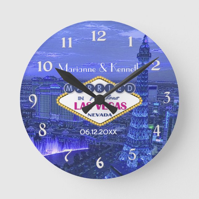 Horloge Ronde Mariage Las Vegas (Recto)