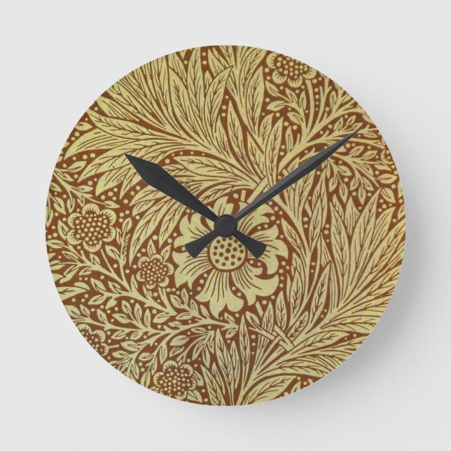 Horloge Ronde Marigold William Morris Antique Flower Pattern (Recto)