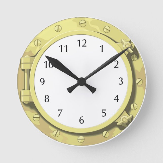Horloge Ronde Maritime gift:Porthole from a sailing ship or boat (Recto)