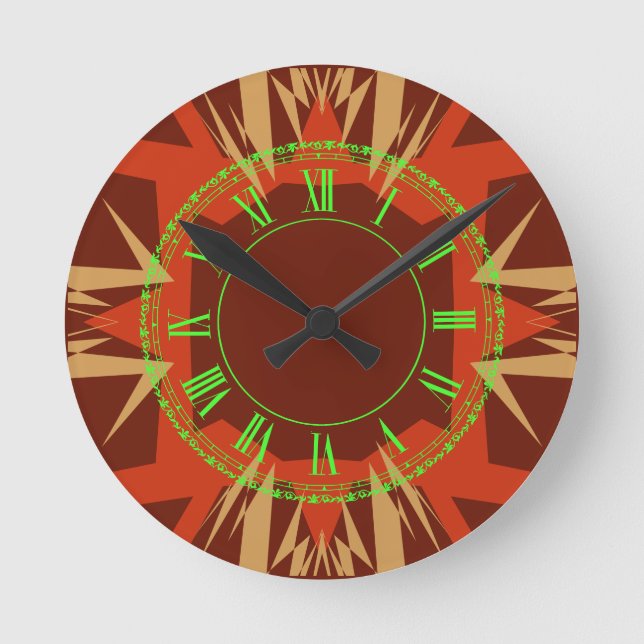 Horloge Ronde Maroc 3 couleur (Recto)