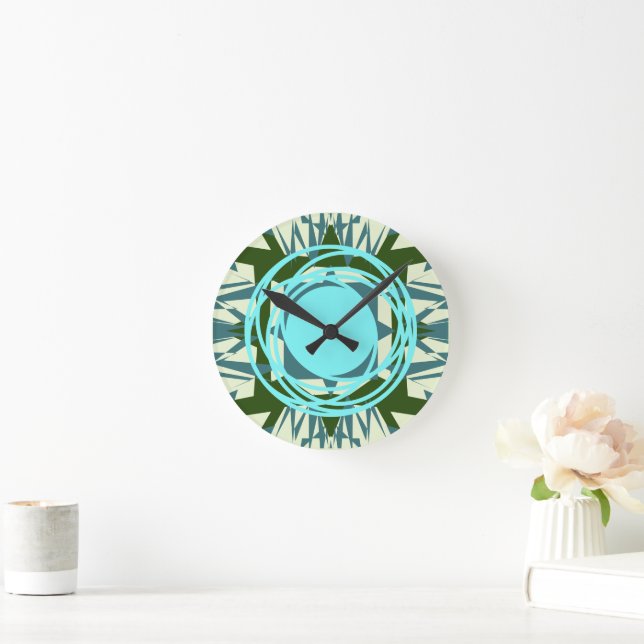 Horloge Ronde Maroc 3 couleur (Maison)