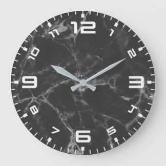 Horloge Ronde Marque noir Grande muraille