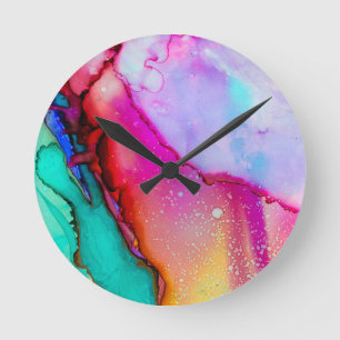 Horloge Ronde Masquage de couleur