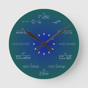 Horloge Ronde Math Clock
