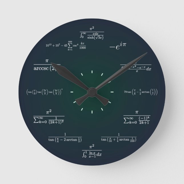 Horloge Ronde Math clock (Recto)