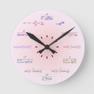 Horloge Ronde Math Clock