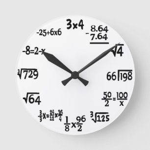 Horloge Ronde Mathématiques