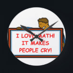 Horloge Ronde maths<br><div class="desc">Horloge murale</div>