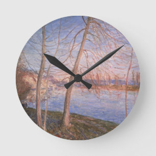 Horloge Ronde Matin d'hiver d'Alfred Sisley  