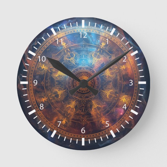 Horloge Ronde Matrice de halo quantique (Recto)