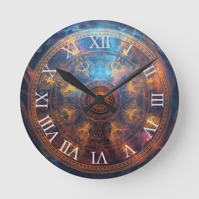 Horloge Ronde Matrice de halo quantique (Recto)