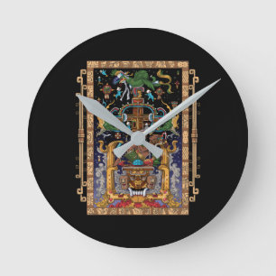Horloge Ronde Mayan Astronaut King Pakal