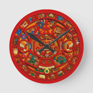 Horloge Ronde Mayan Sun Calendar Aztec Mexican History Clock