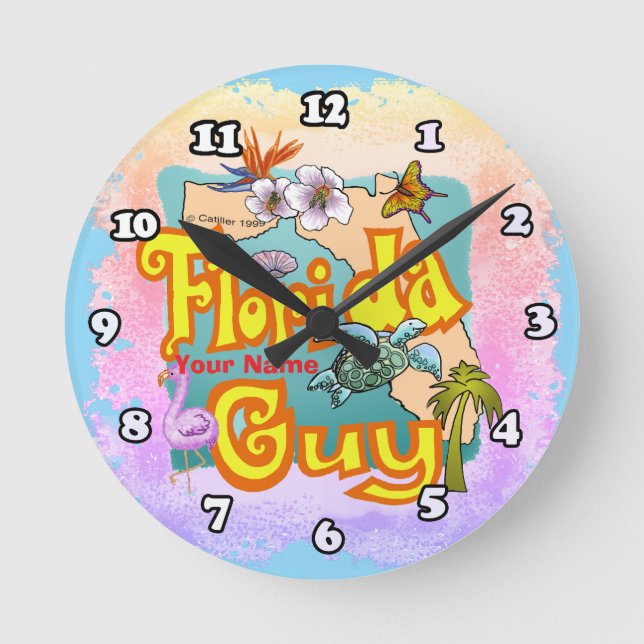 Horloge Ronde Mec de Floride  (Recto)