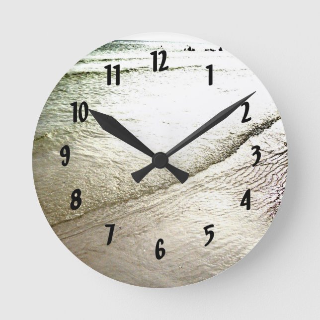 Horloge Ronde Médaille de Siesta Keys (Recto)